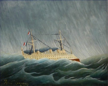  Rousseau Decoraci%C3%B3n Paredes - el barco sacudido por la tormenta Henri Rousseau Postimpresionismo Primitivismo ingenuo